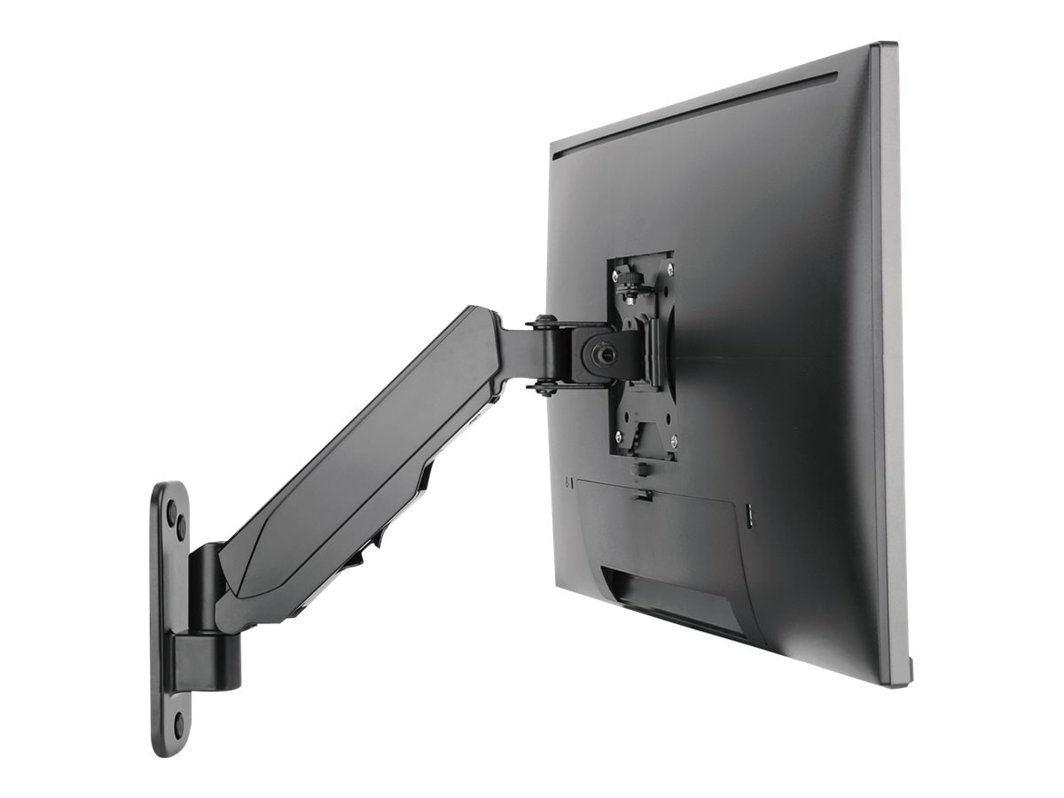 SIIG Aluminum Wall Mount Gas Spring Monitor Arm - 17" to 32" bracket - adjustable arm - for flat panel - black