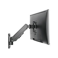 SIIG Aluminum Wall Mount Gas Spring Monitor Arm - 17" to 32" - bracket - adjustable arm - for flat panel - black