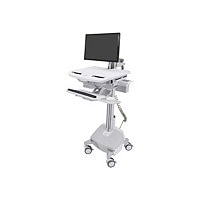 Ergotron StyleView Electric Lift Cart with LCD Arm, LiFe Powered - cart - for LCD display / keyboard / mouse / CPU /