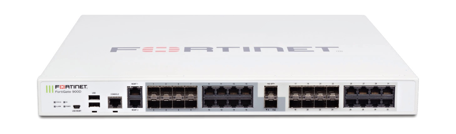 Fortinet FortiGate 900D - security appliance - with 1 year FortiCare 24X7 Support + 1 year FortiGuard Enterprise