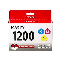 Canon PGI-1200 CMY Value Pack - 3-pack - yellow, cyan, magenta - original - ink tank