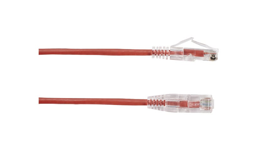 Black Box Slim-Net patch cable - 15 ft - red