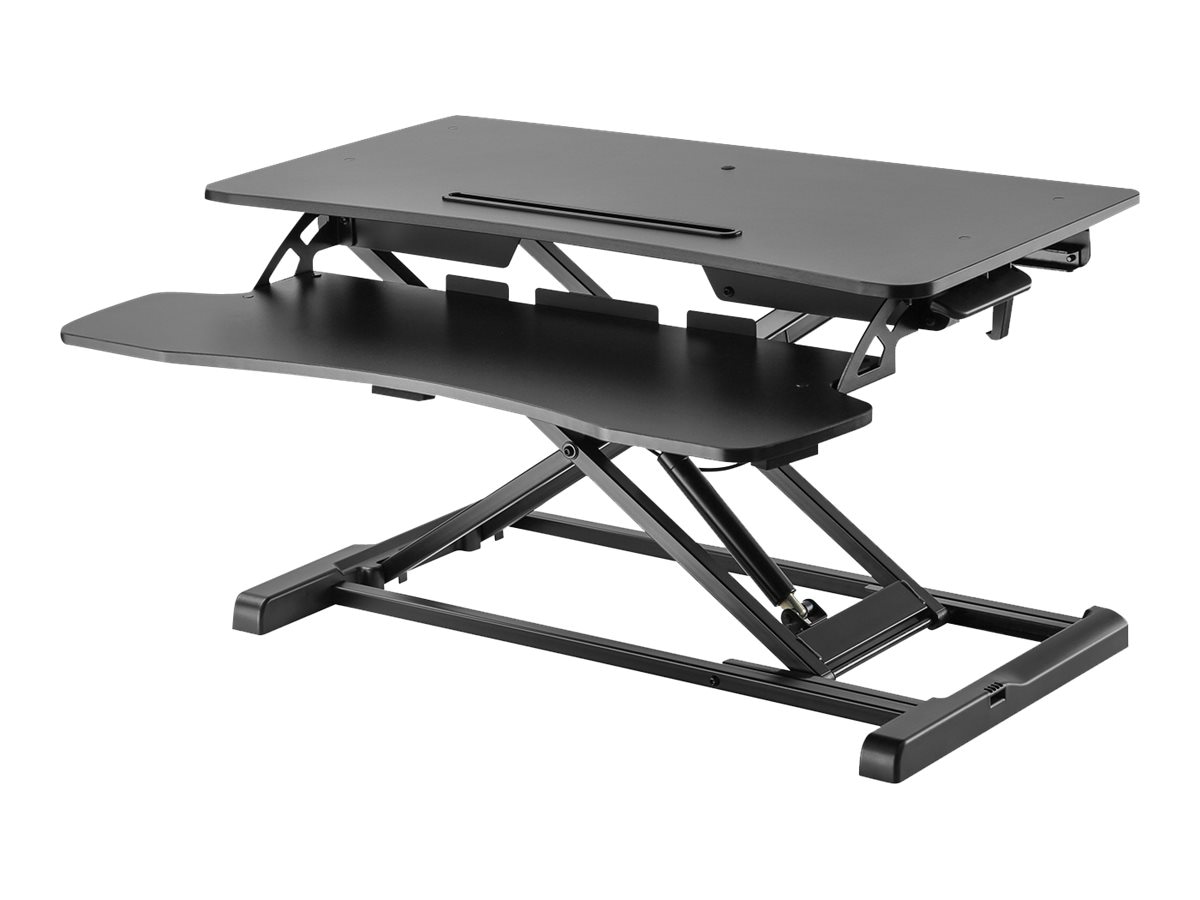 V7 Sit-Stand Essential Desktop Workstation DT2SSB-1N - standing desk conver