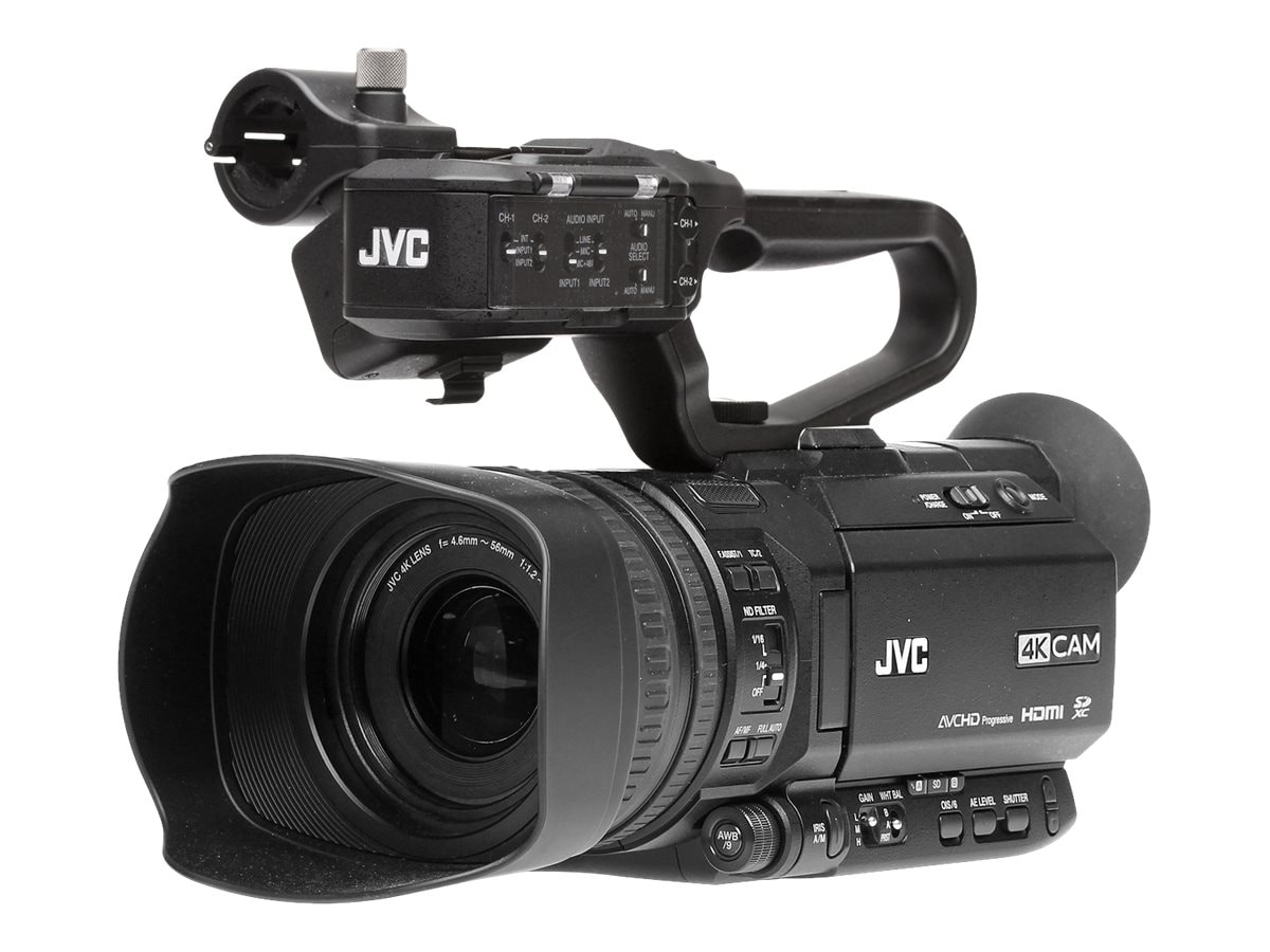 JVC Ultra HD 4K Compact Handheld Camcorder with HD-SDI