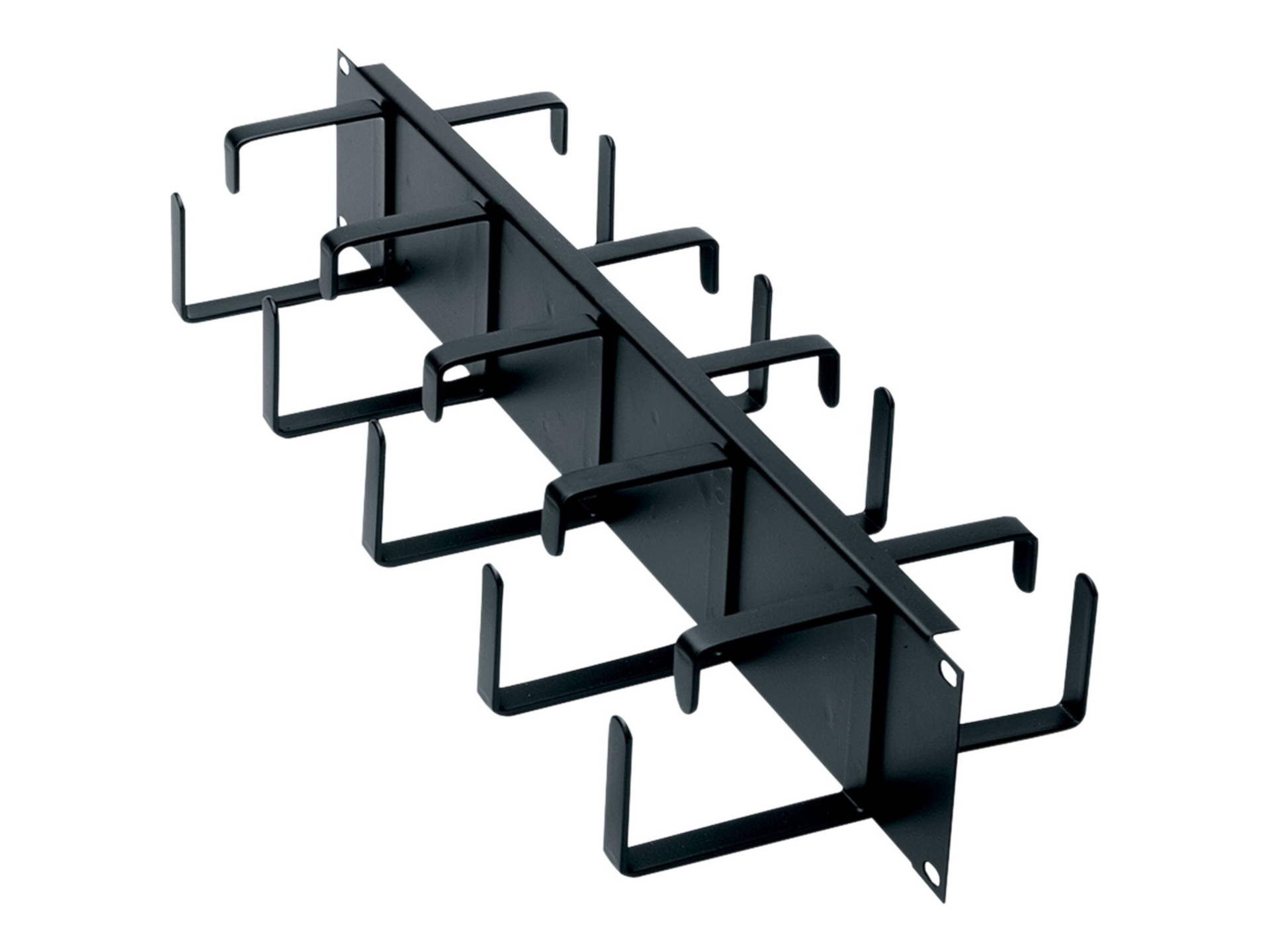 Middle Atlantic 2RU D-Ring Horizontal Rack Cable Manager - Front/Rear D-Rin