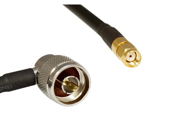 AccelTex 5' 240 Series Right Angle N-Style to RPSMA Plug Cable Assembly