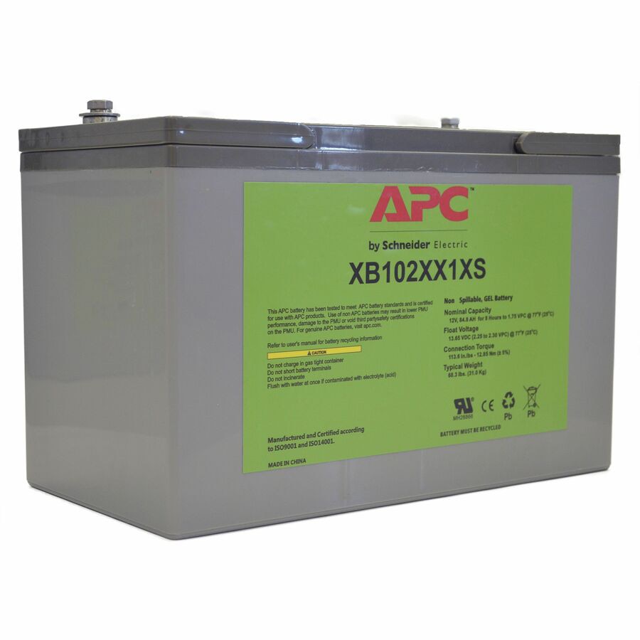 SmartUPS Industrial Battery 100Ah 12VDC Extended Temperature Shelf Mount