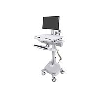 Ergotron StyleView Cart with LCD Pivot, LiFe Powered cart - open architecture - for LCD display / keyboard / mouse / CPU
