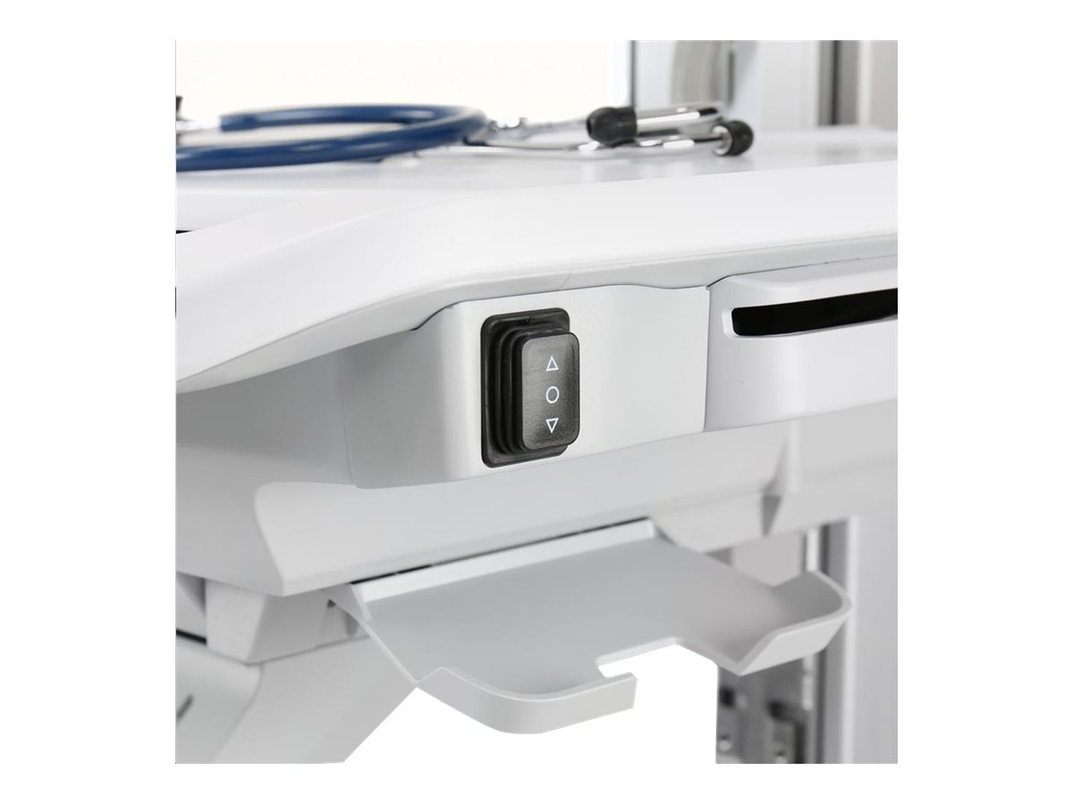 Thumbnail 4 of 6 for Ergotron StyleView Cart with LCD Pivot, LiFe Powered cart - open architecture - for LCD display / keyboard / mouse / CPU