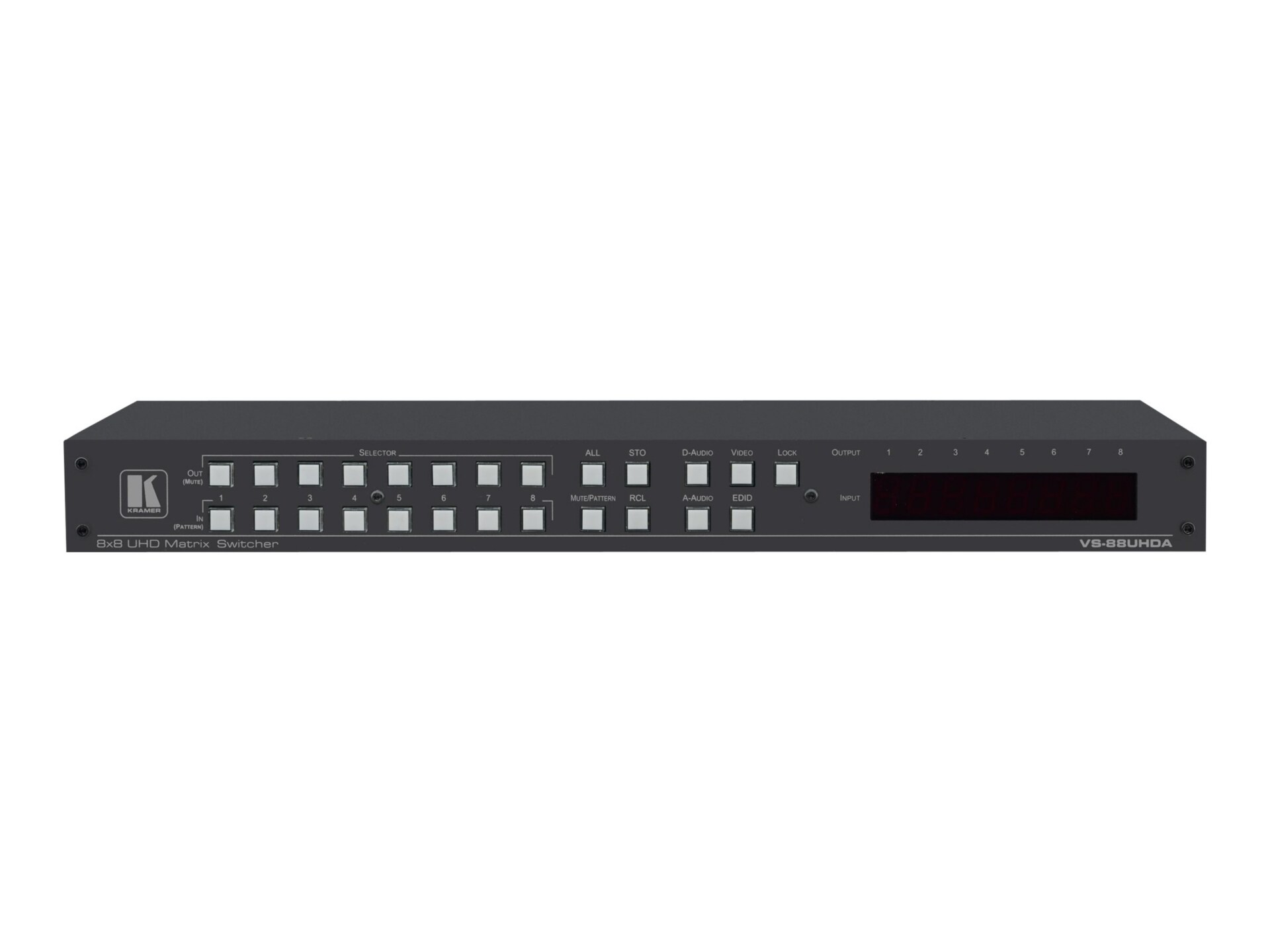 Kramer VS-88UHDA 8x8 4K60 4:2:0 HDMI Matrix Switcher with Audio Embedding/D