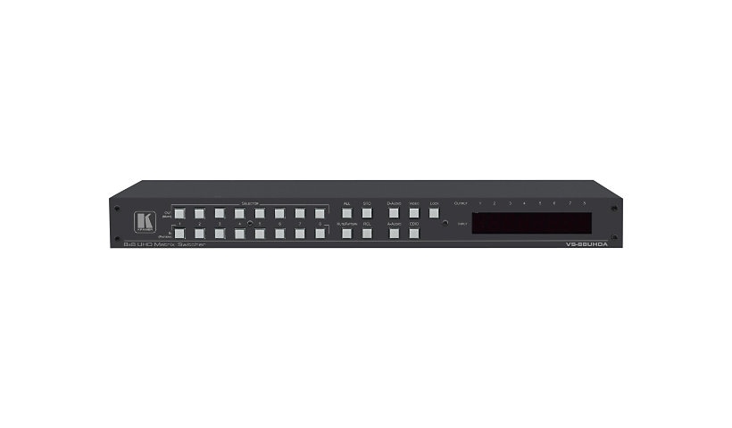 Kramer VS-88UHDA 8x8 4K60 4:2:0 HDMI Matrix Switcher with Audio Embedding/D