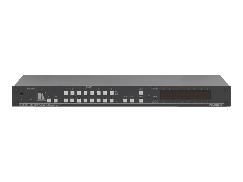 Kramer VS-88HDxl 8x8 3G HD-SDI Matrix Switcher - video switch - rack-mounta