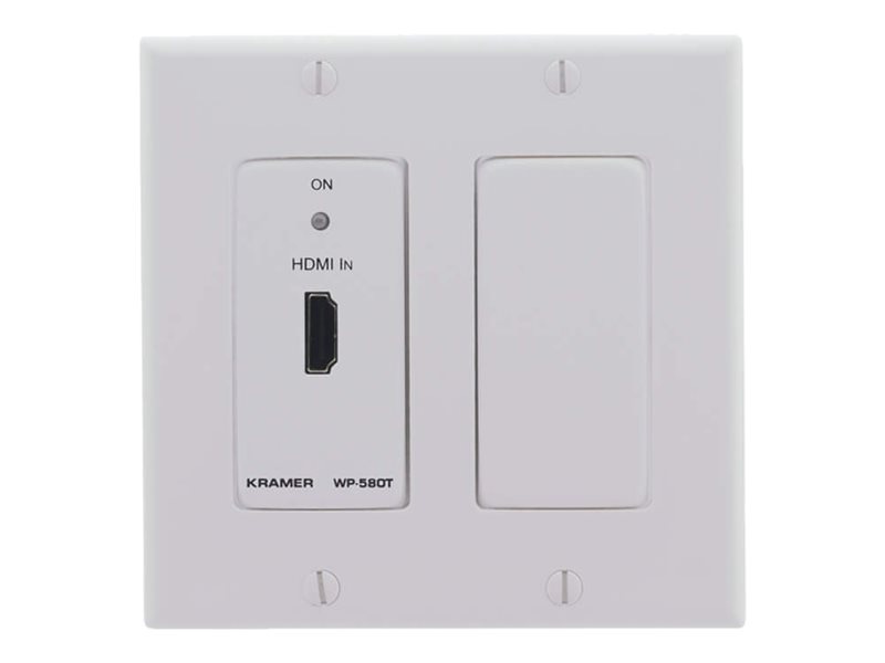 Kramer WP-580T(D) Active Wall Plate - HDMI over HDBaseT Twisted Pair Transmitter - video/audio extender - HDBaseT