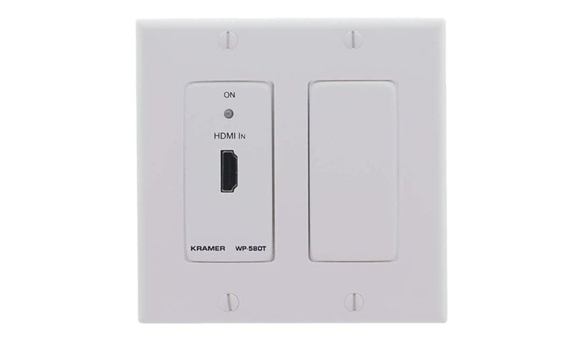 Kramer WP-580T(D) Active Wall Plate - HDMI over HDBaseT Twisted Pair Transmitter - video/audio extender - HDBaseT