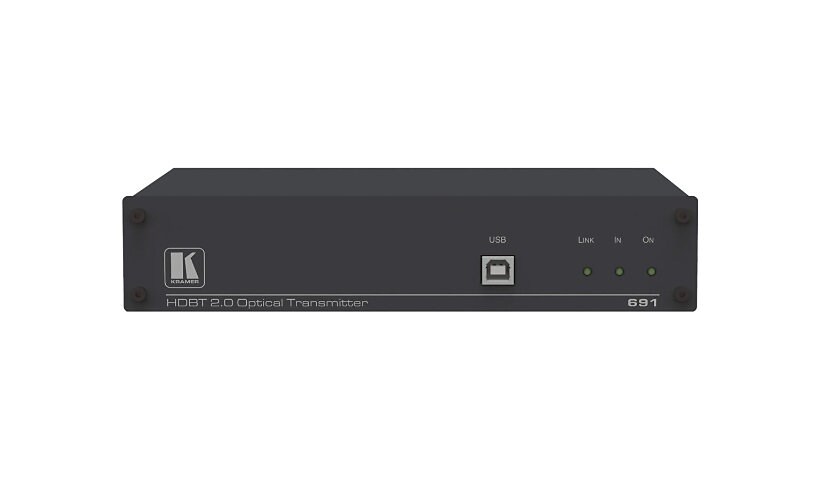 Kramer 691 4K60 4:2:0 HDMI MM/SM Fiber Optic Transmitter with USB, Ethernet