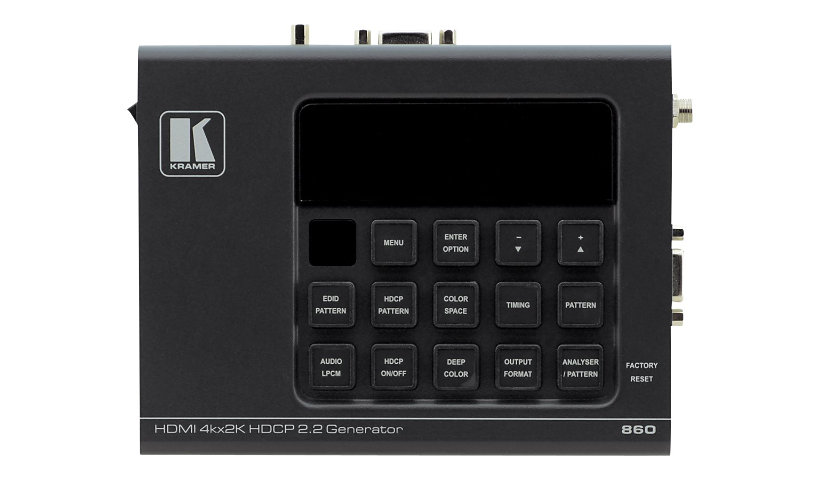 Kramer 860 AV test signal generator / analyzer