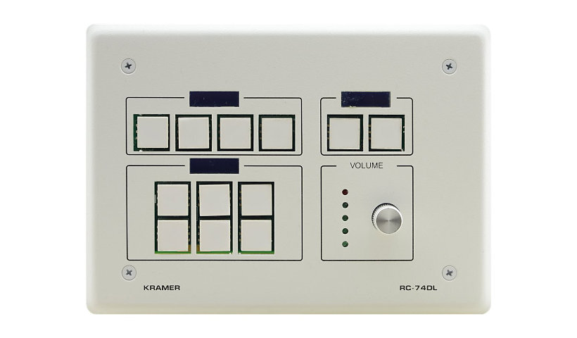 Kramer RC-74DL button panel - white