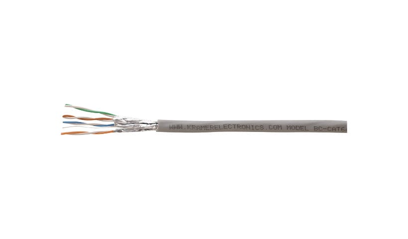 Kramer BC-CAT6A - bulk cable - 1000 ft - white aluminum