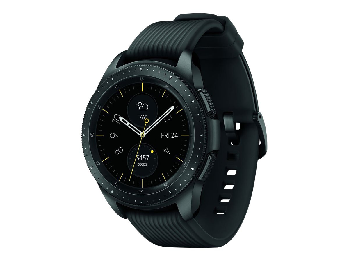 Samsung Galaxy Watch - midnight black - smart watch with band - 4 GB - unlo