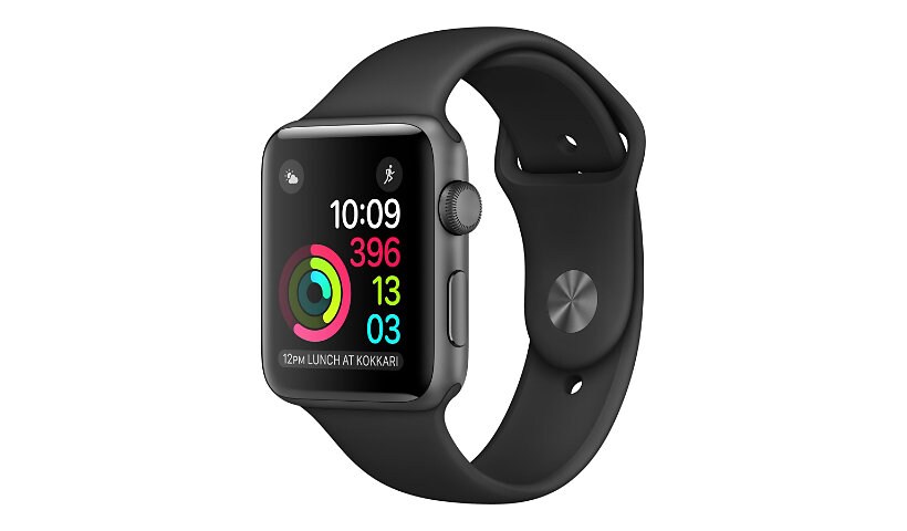 Apple Watch Series 1 - space gray aluminum - smart watch with sport band -