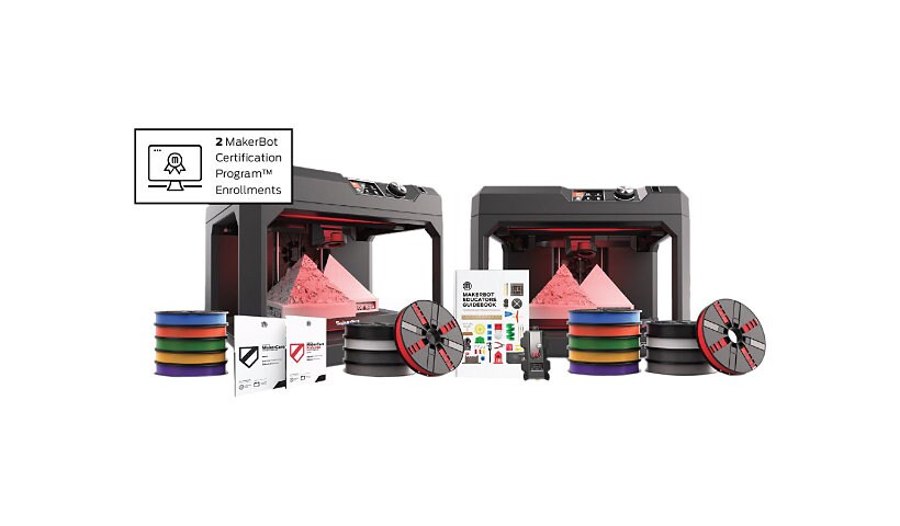 MakerBot Classroom Bundle - 2 x MakerBot Replicator+, Smart Extruder+ - 3D