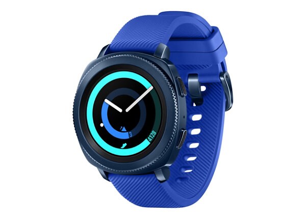 Samsung Gear Sport SM-R600 - bleu - montre intelligente avec sangle - bleu - 4 Go