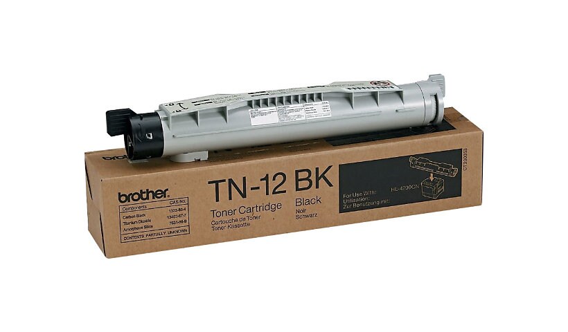 Brother TN12BK Black Toner Cartridge