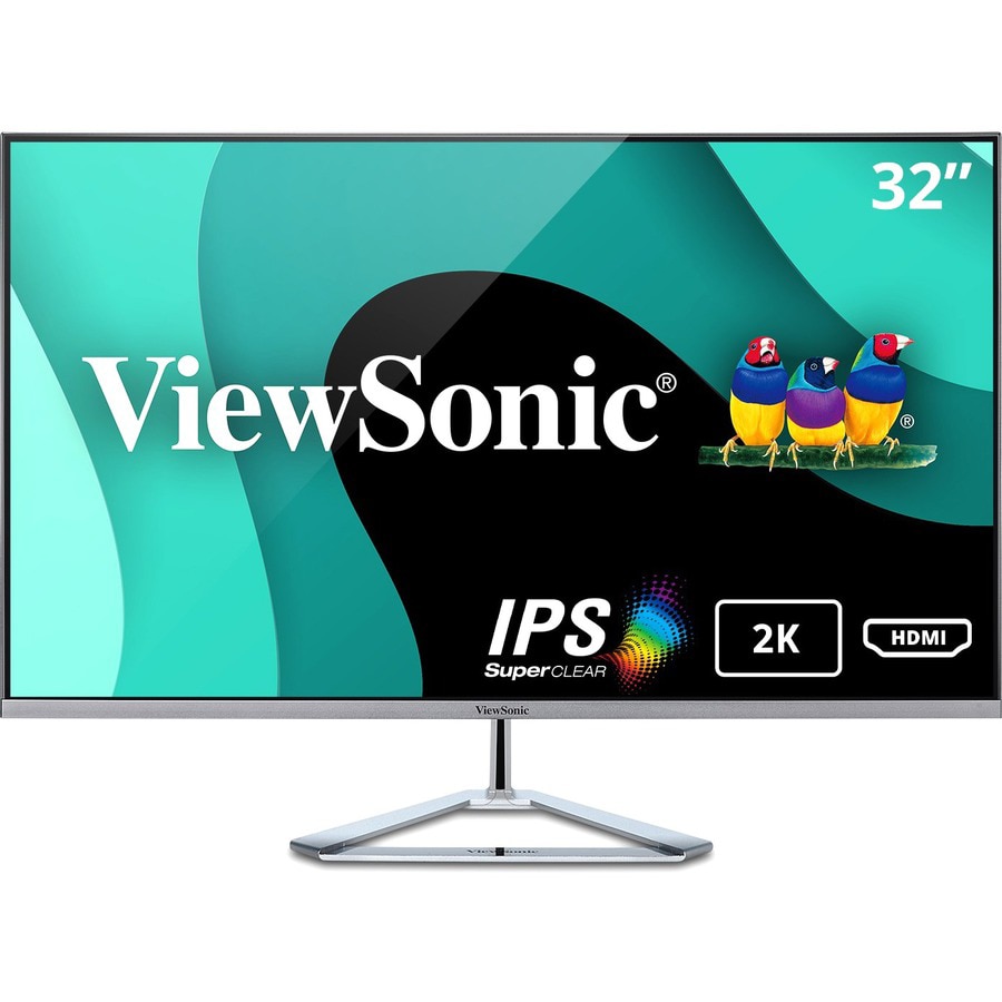 ViewSonic VX3276-2K-MHD 32 Inch Widescreen IPS 1440p Monitor with Ultra-Thi