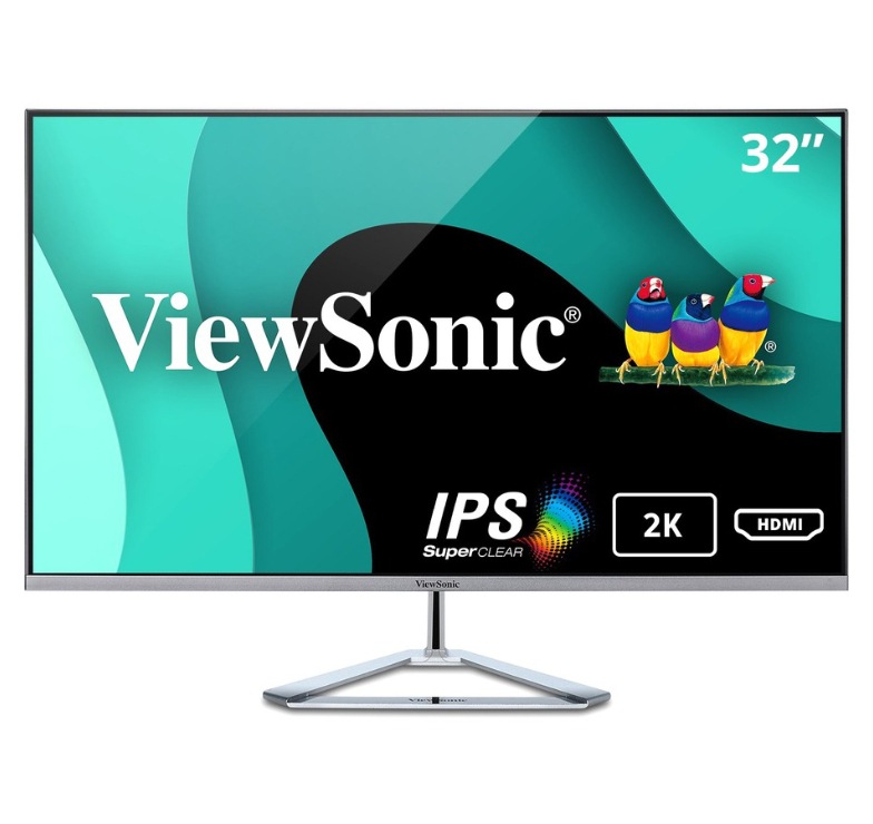 ViewSonic VX3276-2K-MHD-7 ディスプレイ モニター ViewSonic VX3276-2K-MHD - 1440p IPS Monitor with HDMI DisplayPort