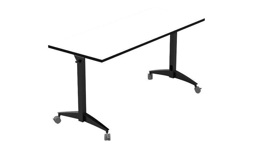 Spectrum Flex 48"Wx30"D Active Table with Chalk White Dry Erase Top - Black