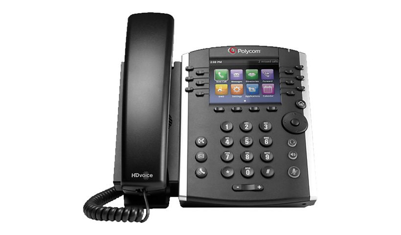 Poly VVX 411 - Skype for Business Edition - VoIP phone - 3-way call capabil