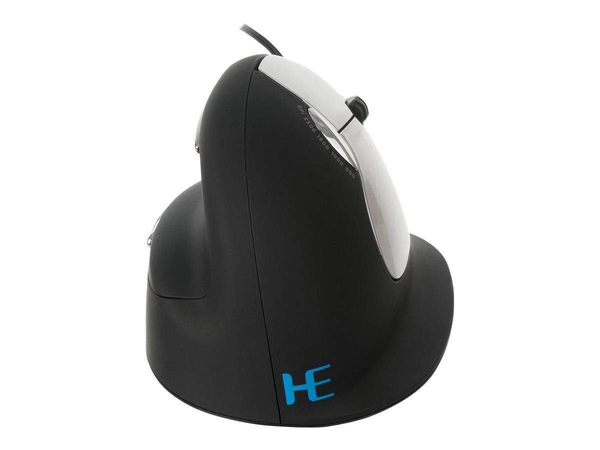 R-Go Ergonomic mouse HE Break - vertical mouse - USB - black