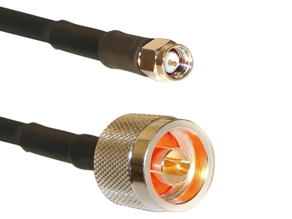 Cable Assemblies Now - Times Microwave LMR240 Coaxial Assembly Jumper With N-Male To Reverse Polarity TNC Male Connections - 3 FT - For