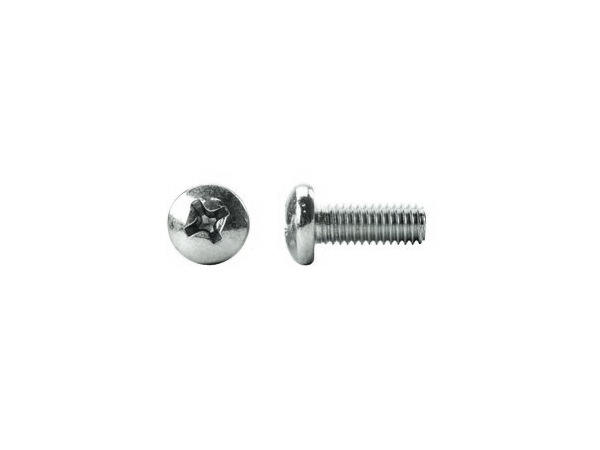 Ventev 1/4-20 1/2" Zinc Plated Steel Machine Screw - Silver