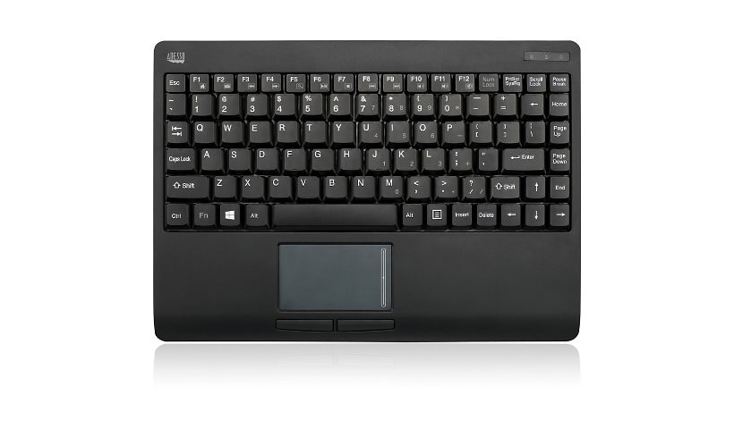 Adesso Wireless Mini - keyboard - with touchpad - US