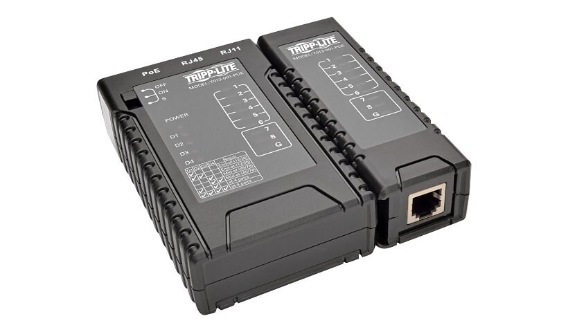 Tripp Lite Network Cable Continuity Tester RJ45/ 11 w/PoE Detect Cat5e/6/6a