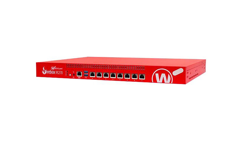 WatchGuard Firebox M270 - security appliance - with 3 years Basic Security