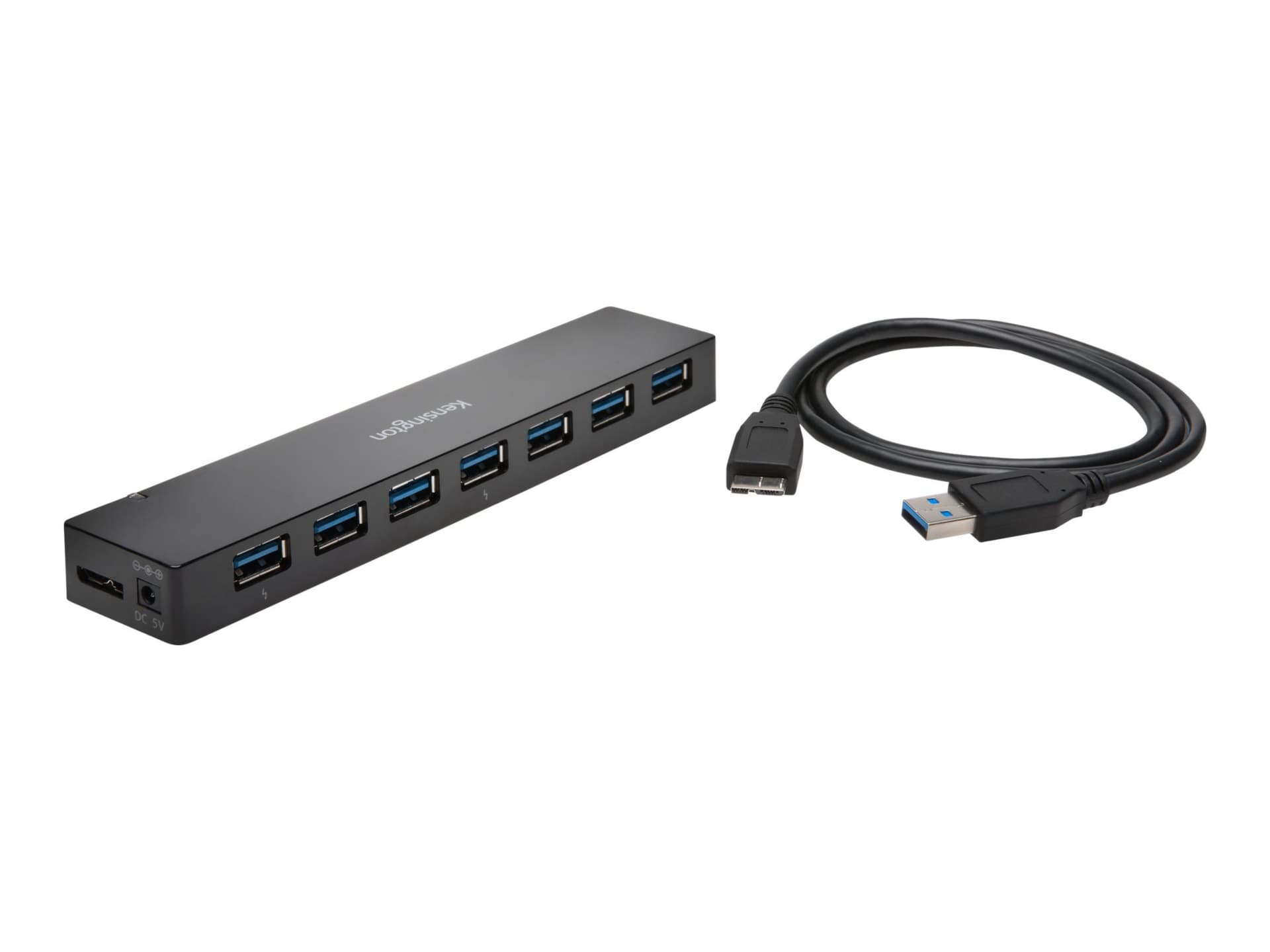 Kensington USB 3.0 7-Port Hub with Charging - hub - 7 ports