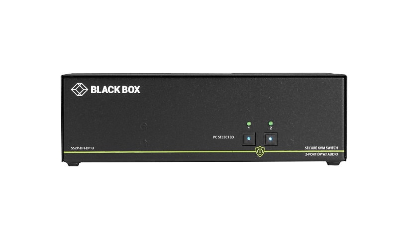 Black Box SECURE NIAP - Dual-Head - KVM / audio switch - 2 ports - TAA Compliant