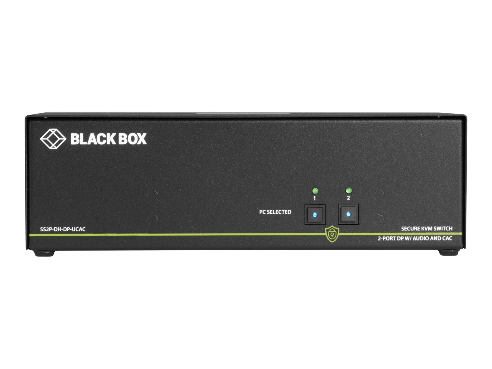 Black Box SECURE NIAP - Dual-Head - KVM / audio switch - 2 ports - TAA Compliant