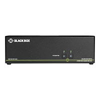 Black Box Secure KVM Switch NIAP3 2-Port Dual-Monitor DP 4K30 USB Audio CAC