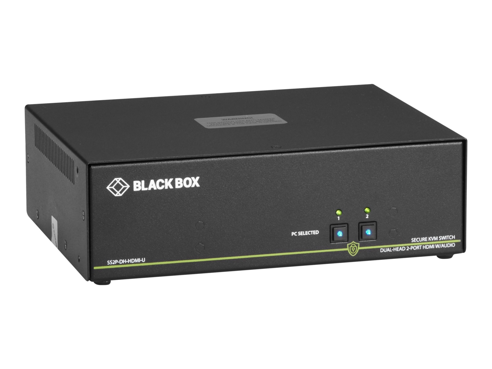 Black Box SECURE NIAP - Dual-Head - KVM / audio switch - 2 ports - TAA Compliant
