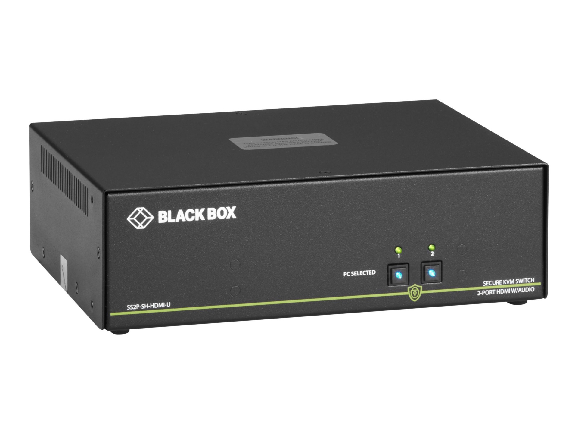 Black Box SECURE NIAP - Single-Head - KVM / audio switch - 2 ports - TAA Compliant