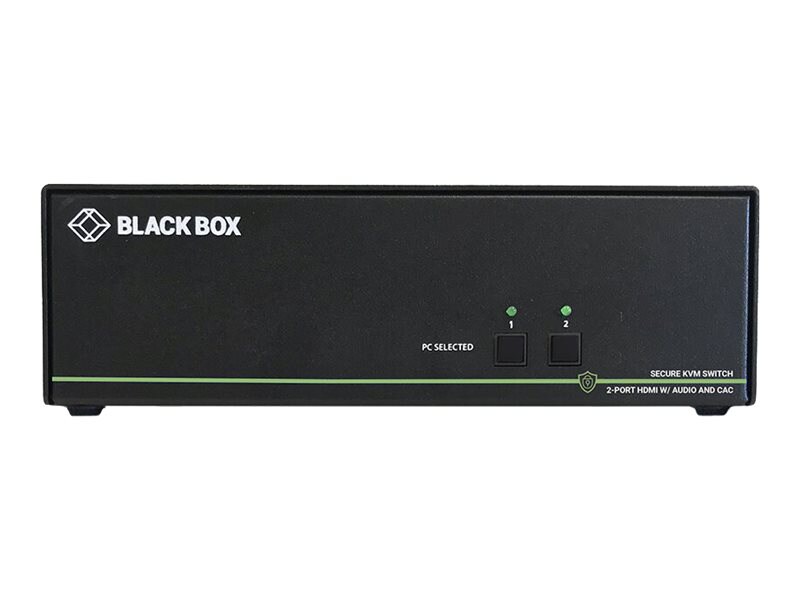 Black Box SECURE NIAP - Single-Head - KVM / audio switch - 2 ports - TAA Compliant
