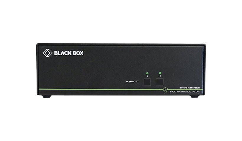 Black Box SECURE NIAP - Single-Head - KVM / audio switch - 2 ports - TAA Compliant