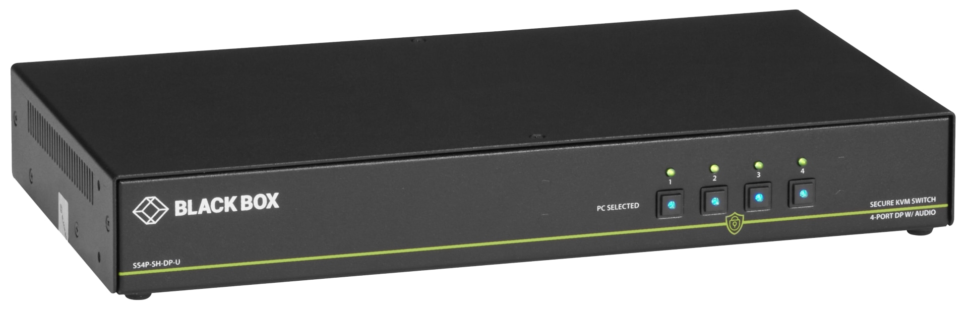 Black Box SECURE NIAP - Dual-Head - KVM / audio switch - 4 ports - TAA Compliant