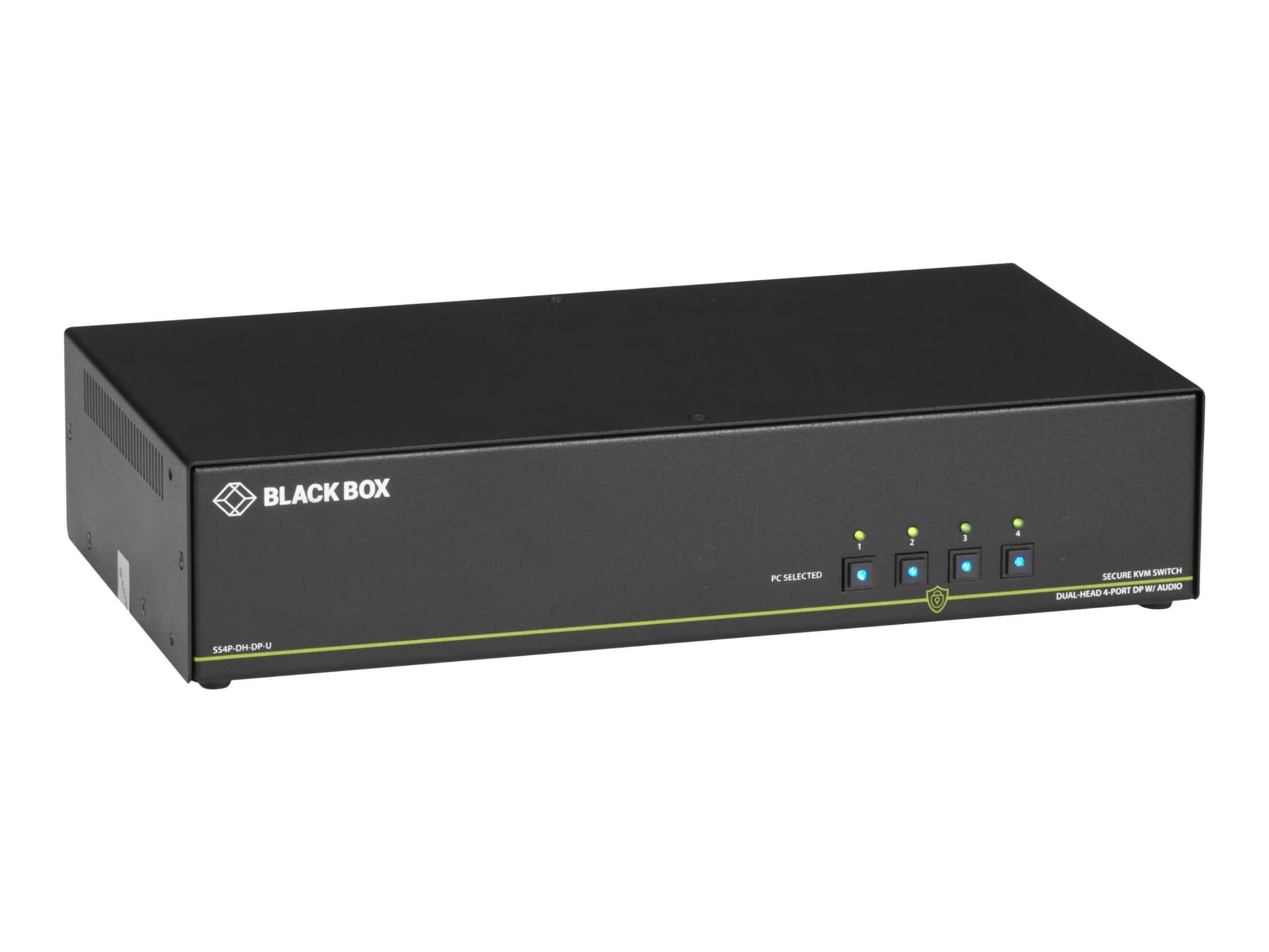 Black Box SECURE NIAP - Dual-Head - KVM / audio switch - 4 ports - TAA Comp