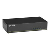 Black Box SECURE NIAP - Dual-Head - KVM / audio switch - 4 ports - TAA Compliant