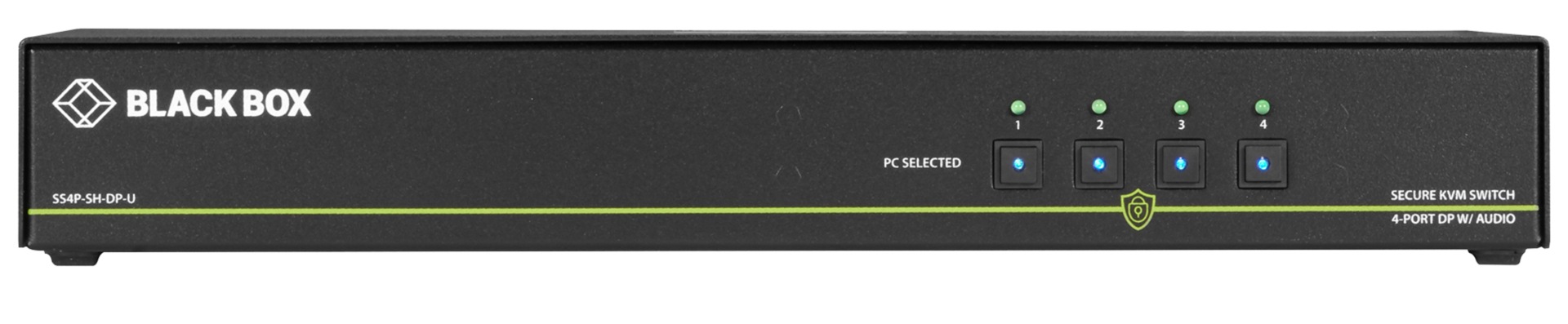 Black Box SECURE NIAP - Single-Head - KVM / audio switch - 4 ports - TAA Compliant