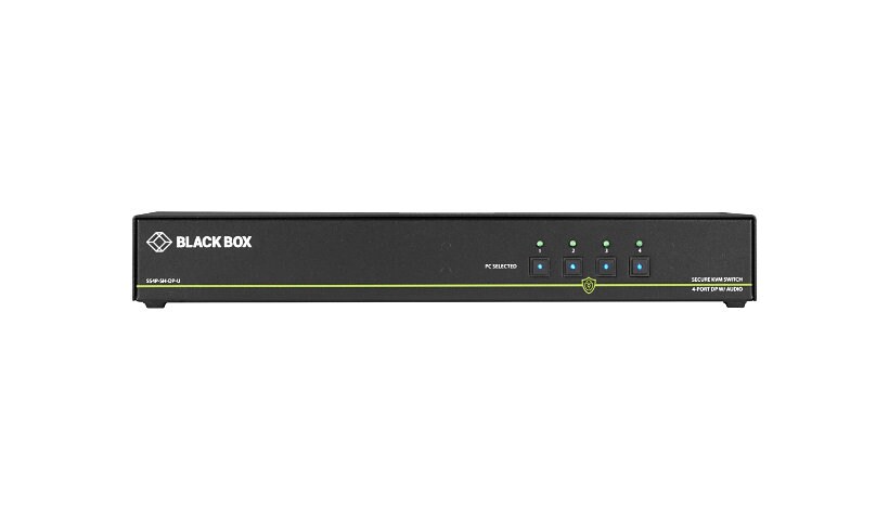 Black Box SECURE NIAP - Single-Head - KVM / audio switch - 4 ports - TAA Compliant